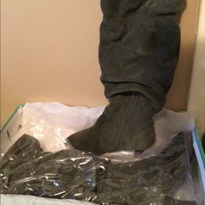 Tall Boots-Dark Hunter Green